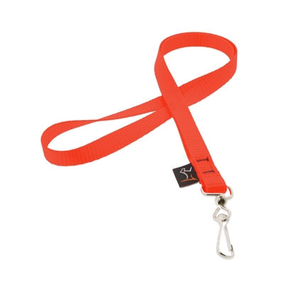 Lupine 1/2" Blaze Orange Lanyard