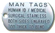 ManTagâ„¢: Human I.D. Tag - Military