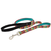 Lupine 3/4" Crazy Daisy 4' Double Handle Dog Leash