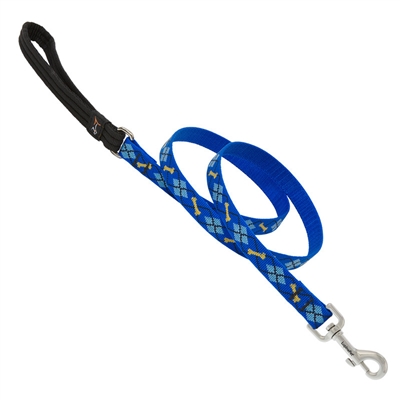 Lupine 3/4" Dapper Dog 6' Padded Handle Leash