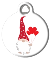 Dog Tag Art Gnome with Hearts - DTA-21