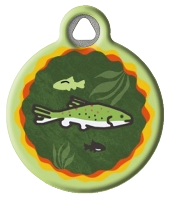 Dog Tag Art Lupine Brook Trout - DTA-12124