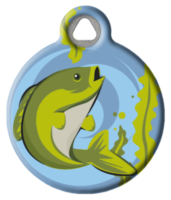 Dog Tag Art Lupine Gone Fishin' - DTA-MB653