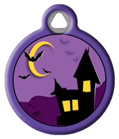 Dog Tag Art Lupine Haunted House - DTA-LLHAU