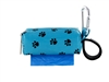 Doggie Walk Bags - Blue with Black Paws Square Duffel