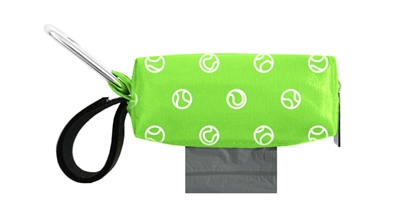 Doggie Walk Bags - Lime with Tennis Balls Duffel