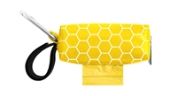 Doggie Walk Bags - Yellow with White Hexagon Duffel