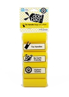 Doggie Walk - Yellow Tie Handle Refill - 6 Rolls