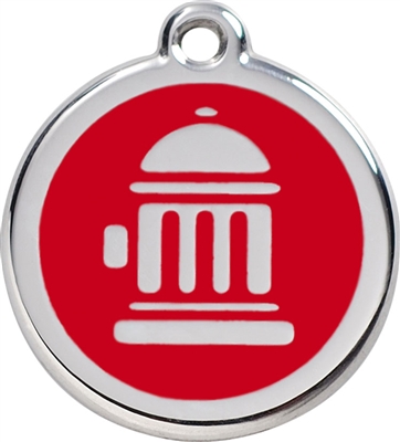 Red Dingo Medium Fire Hydrant Tag - 11 Colors