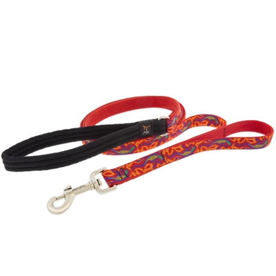 Lupine 3/4" Go Go Gecko 4' Double Handle Dog Leash