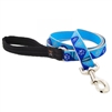 Lupine High Lights 1" Blue Paws 4' Padded Handle Leash