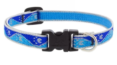 Lupine High Lights 1/2" Blue Paws 6-9" Adjustable Collar