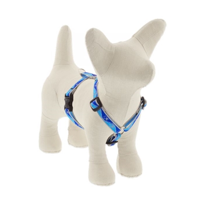 Lupine High Lights 1/2" Blue Paws 9-14" Roman Harness