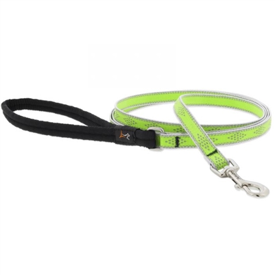 Lupine High Lights 1/2" Green Diamond 4' Padded Handle Leash