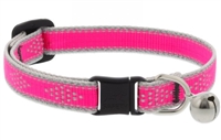 Lupine High Lights 1/2" Pink Diamond Cat Safety Collar with Bell