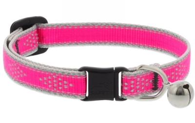 Lupine High Lights 1/2" Pink Diamond Cat Safety Collar with Bell