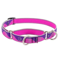 Lupine High Lights 3/4" Pink Paws 10-14" Martingale Training Collar