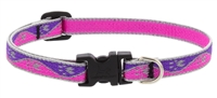 Lupine High Lights 1/2" Pink Paws 10-16" Adjustable Collar