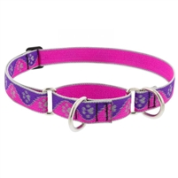 Lupine High Lights 1" Pink Paws 15-22" Martingale Training Collar