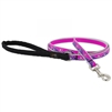 Lupine High Lights 1/2" Pink Paws 4' Padded Handle Leash