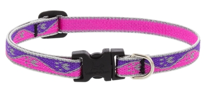 Lupine High Lights 1/2" Pink Paws 8-12" Adjustable Collar