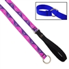 Lupine High Lights 3/4" Pink Paws Slip Lead - Medium Dog