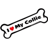 I Love My Collie Bone Magnet