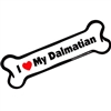 I Love My Dalmatian Bone Magnet