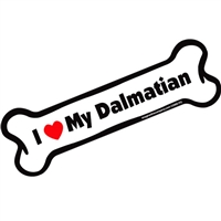 I Love My Dalmatian Bone Magnet