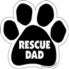 Rescue Dad Paw Magnet