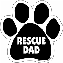 Rescue Dad Paw Magnet