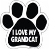 I Love My Grandcat Paw Magnet