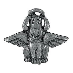 Dog Angel Pin - Pewter