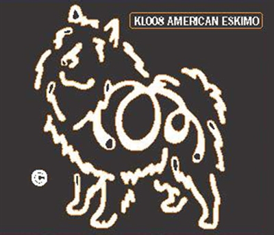 K-Lines American Eskimo - Window Decal