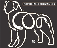K-Lines Bernese Mountain Dog - Window Decal