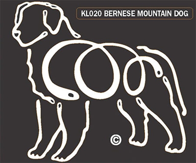 K-Lines Bernese Mountain Dog - Window Decal