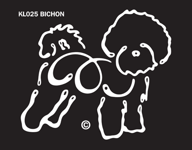 K-Lines Bichon Frise - Window Decal