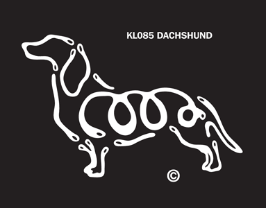 K-Lines Dachshund - Window Decal