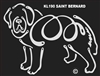 K-Lines Saint Bernard - Window Decal