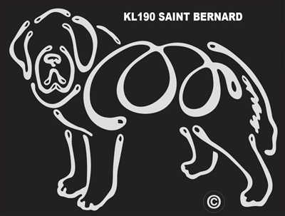 K-Lines Saint Bernard - Window Decal