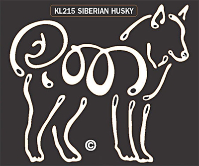 K-Lines Siberian Husky - Window Decal