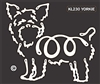 K-Lines Yorkie - Window Decal