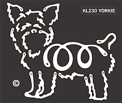 K-Lines Yorkie - Window Decal