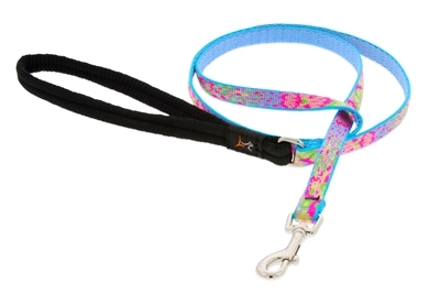 Retired Lupine 1/2" Cottage Garden 4' Padded Handle Leash