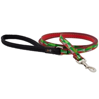 Lupine 1/2" Christmas Trees 6' Padded Handle Leash