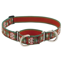 Retired Lupine 1" Christmas Plaid 15-22" Martingale Training Collar