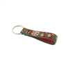 Retired Lupine 3/4" Christmas Plaid Keychain