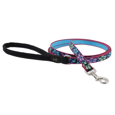 Retired Lupine 1/2" Flower Power 6' Padded Handle Leash