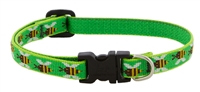 Retired Lupine 1/2" Green Bees 8-12" Adjustable Collar