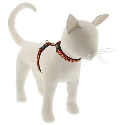 Lupine 1/2" Greek Key 9-14" H-Style Cat Harness